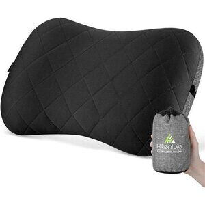 Ultralight Inflatable Camping Pillow with Washable Cover Travel Neck Support